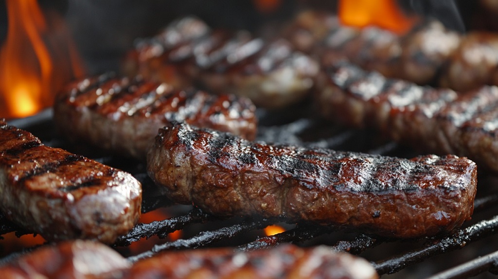 Ćevapi koji se peku na žaru, deo srpske roštilj tradicije